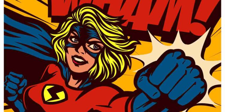 Eroina dei fumetti.