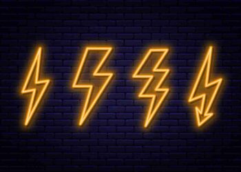 Fulmini stilizzati, simbolo del tipo elettro nei Pokémon.